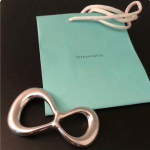 TIFFANY & CO ELSA PERETTI AUTHENTIC 1975 VINTAGE STERLING SILVER BOW BELT BUCKLE